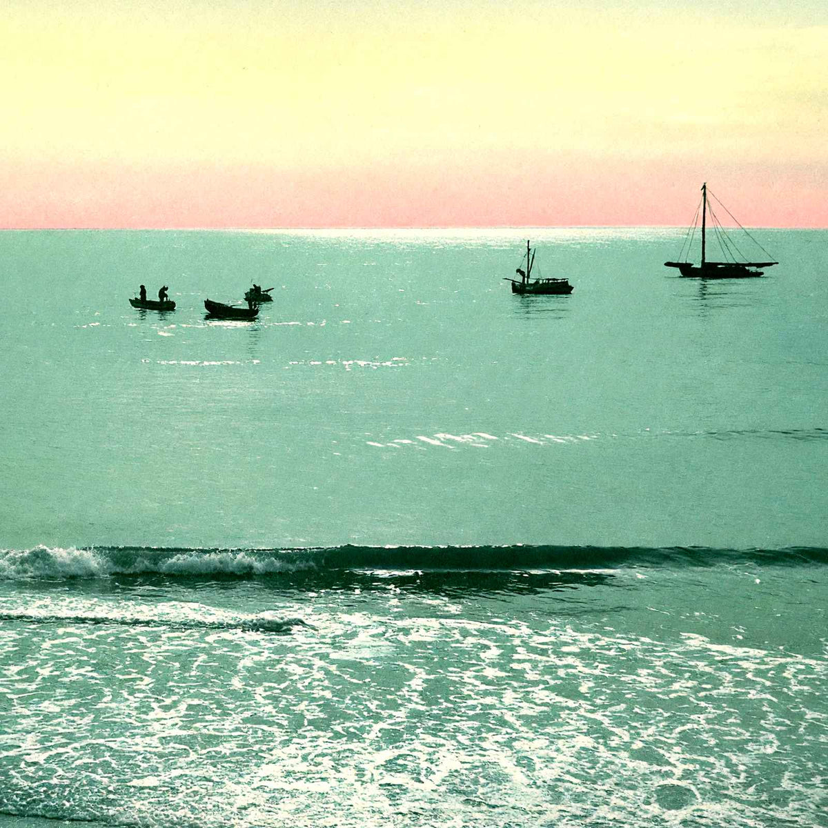 Clam Diggers, Atlantic City, NJ in 1901 vintage print