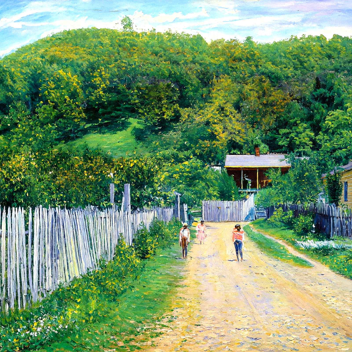 Chickasaw Bluff, Vicksburg, MS in 1906 painting