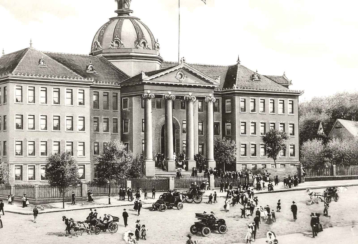 Altoona High School, Altoona, PA in 1908 vintage photo print