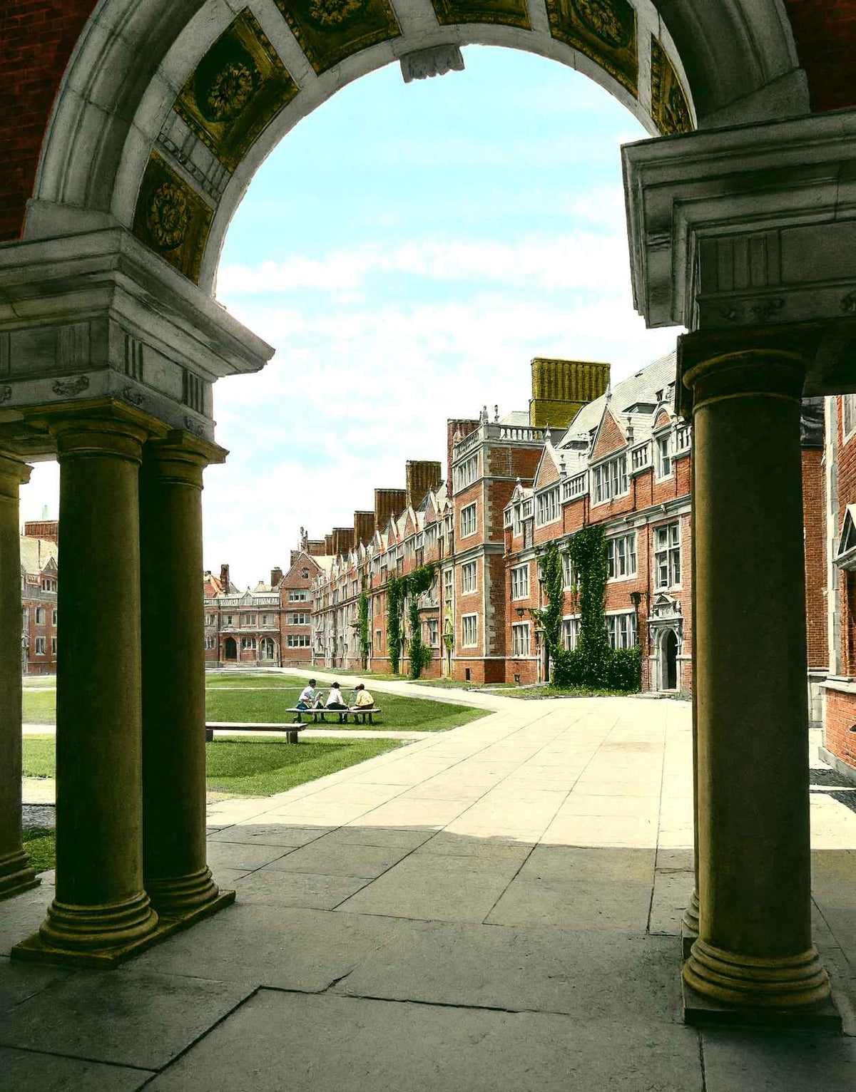 Dormitories, Univ of Penn, Philadelphia PA vintage print