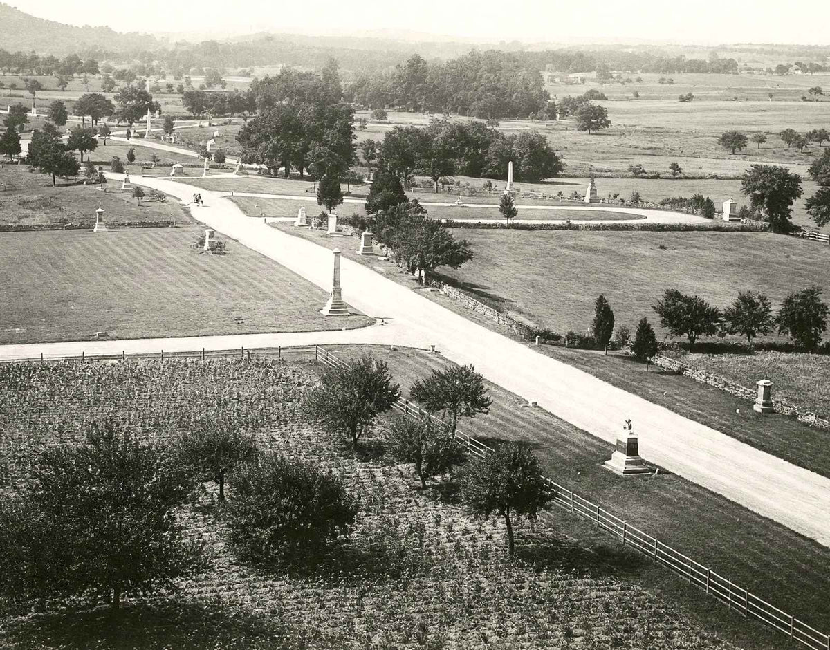 Gettysburg Battlefield, PA in 1904 vintage photo print