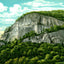 Chimney Rock Mountain, NC in 1907 vintage print