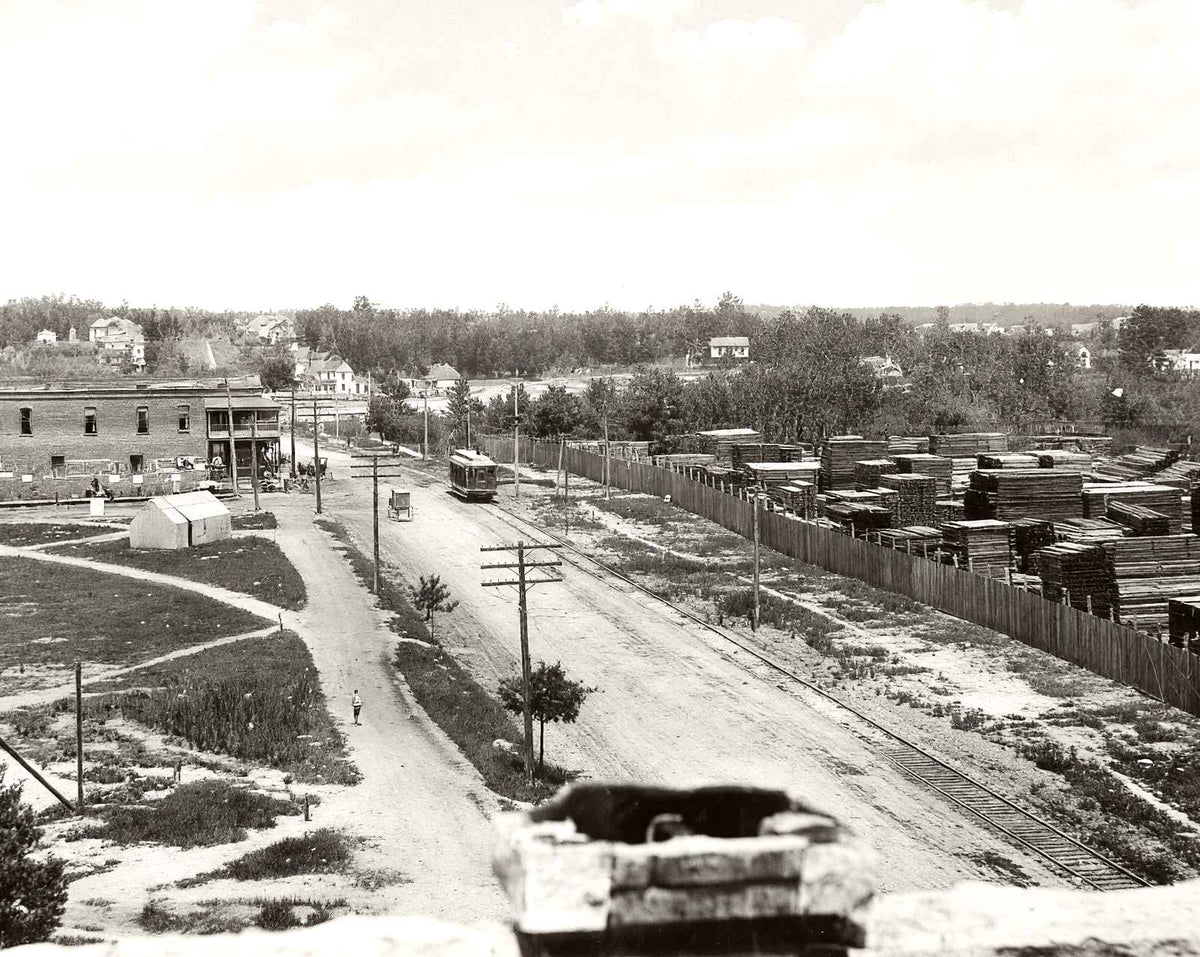 Main Street, Spencer NC in 1905 vintage photo print