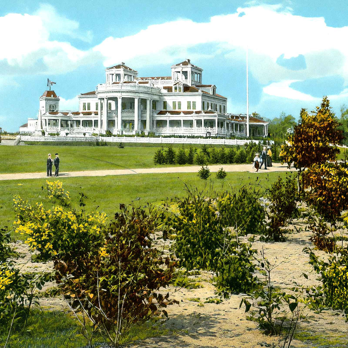 Residence of John a. McCall, Long Branch, NJ vintage print