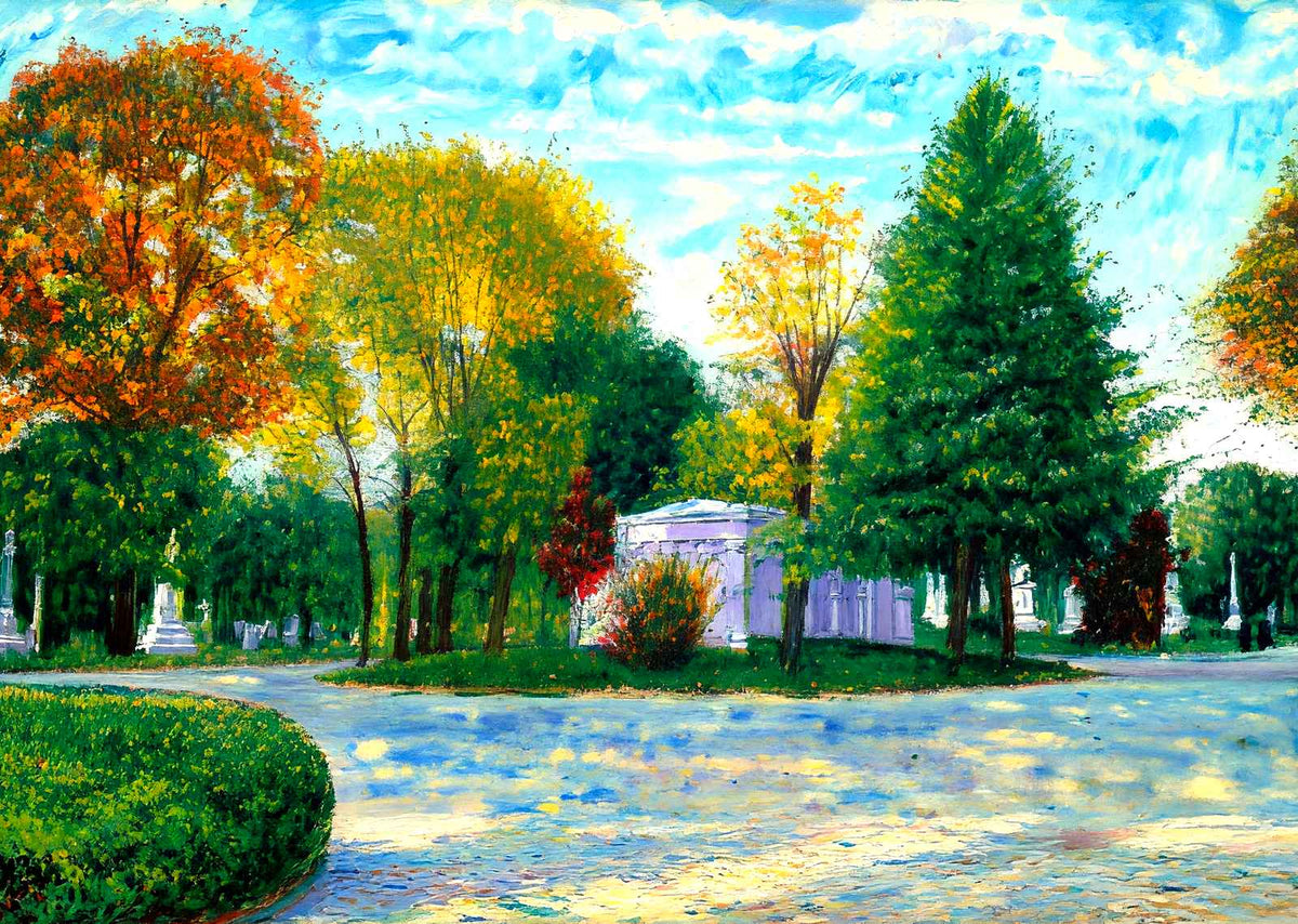 Mount Olivet Cemetery, Nashville, TN in 1906 art print