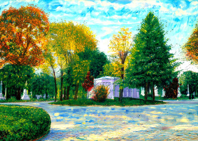Mount Olivet Cemetery, Nashville, TN in 1906 art print