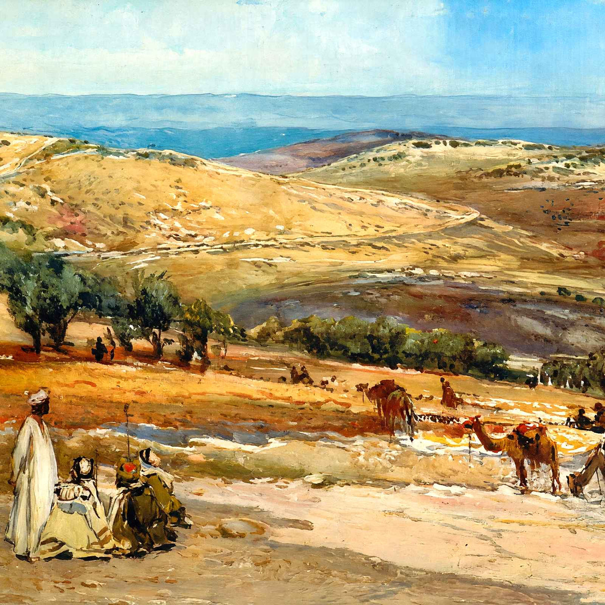 Road from Jerusalem to Bethany art print