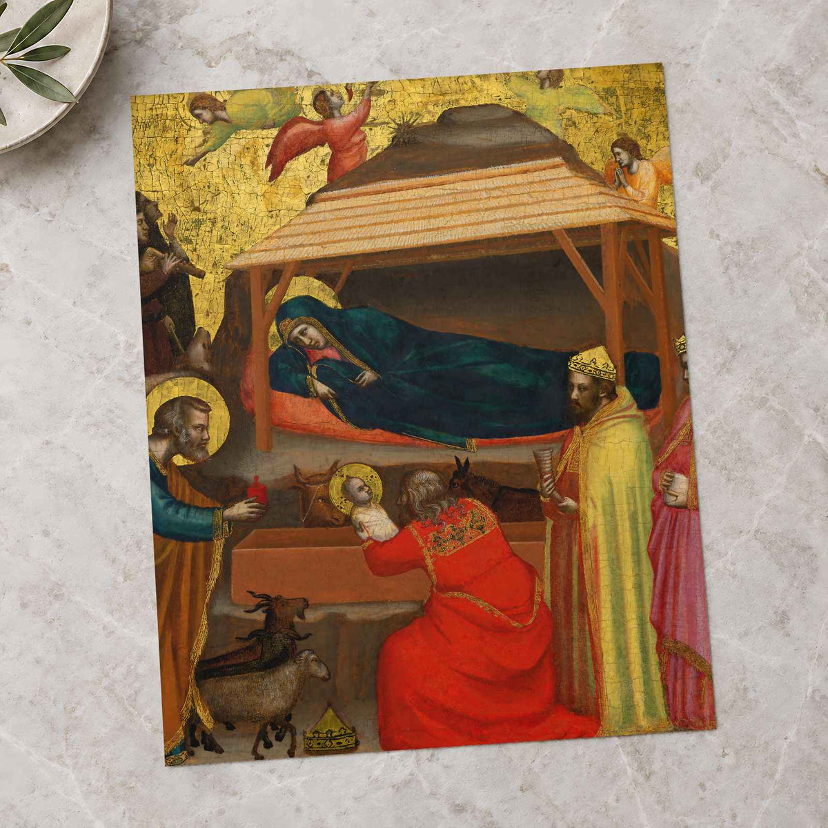 The Adoration of the Magi fine art print by Giotto di Bondone (1315)