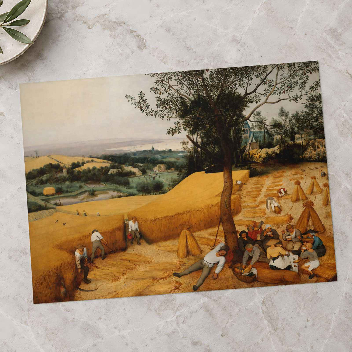 The Harvesters painting by Pieter Bruegel the Elder (1565)