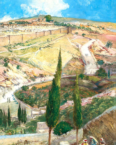 Jerusalem from Mount of Olives art print