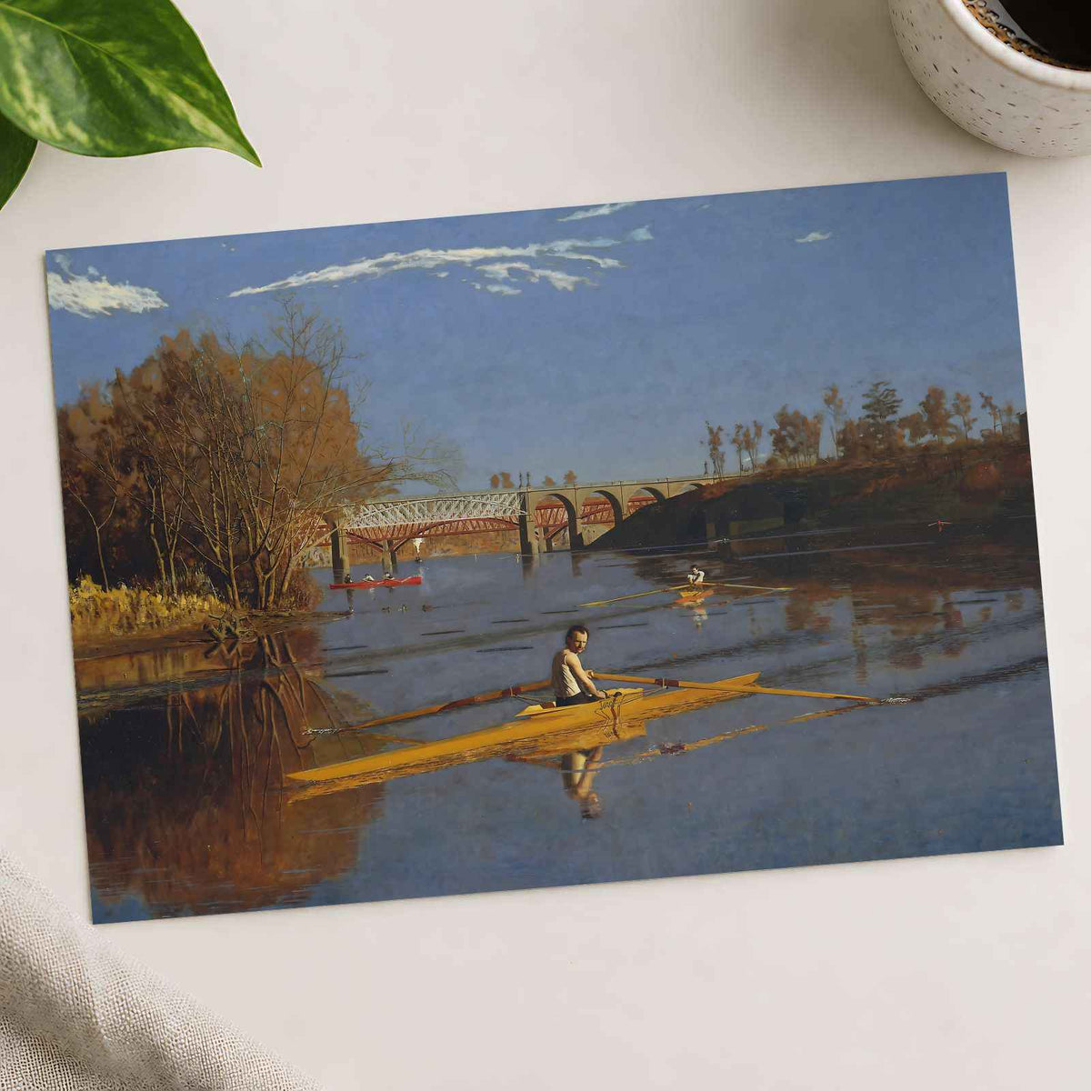 The Champion Single Sculls art print by Thomas Eakins (1871)