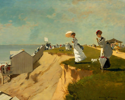 On the Beach, Long Branch, New Jersey art print by Winslow Homer (1869)