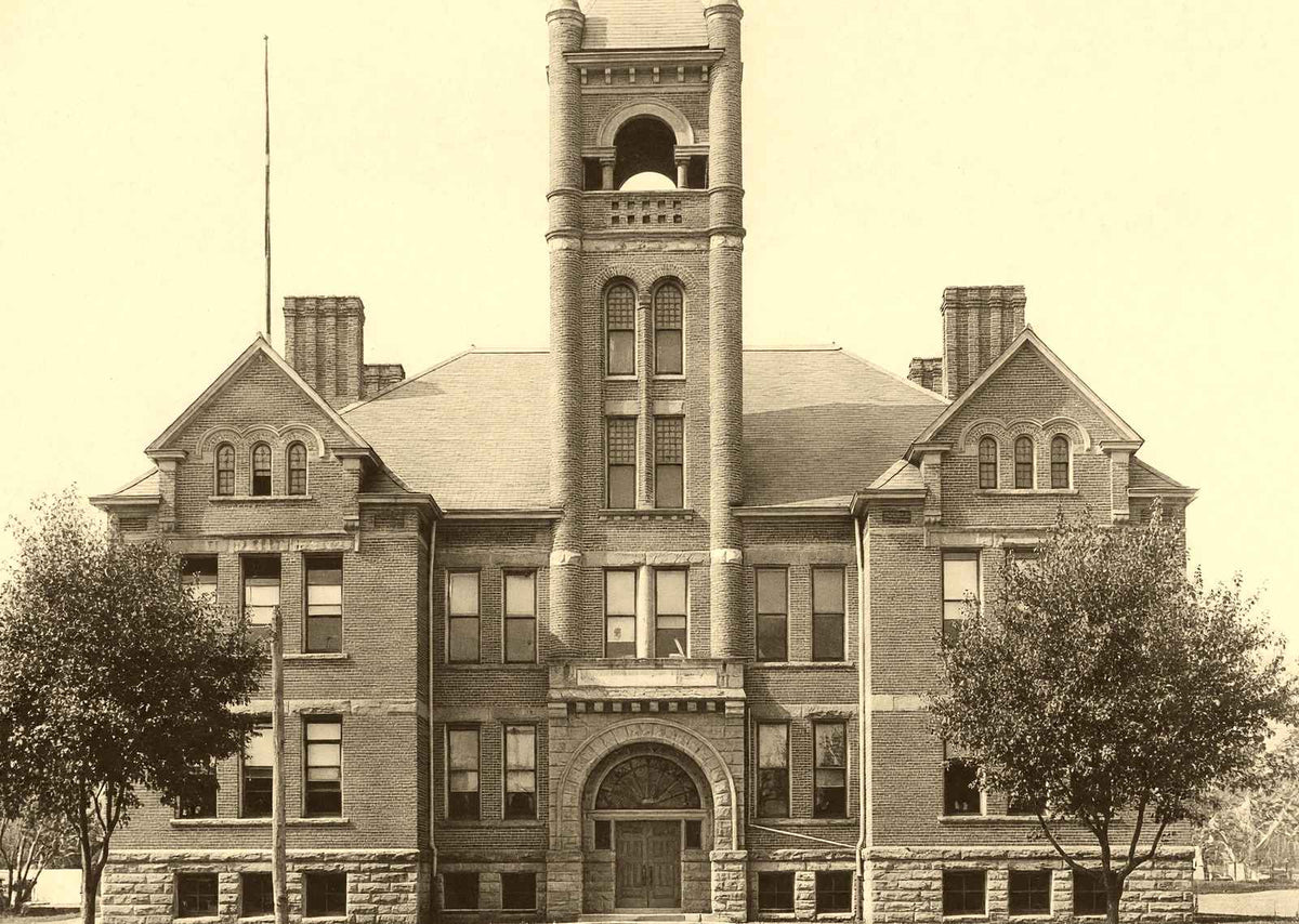 Broad Street Public School, Butler, PA 1906 vintage print
