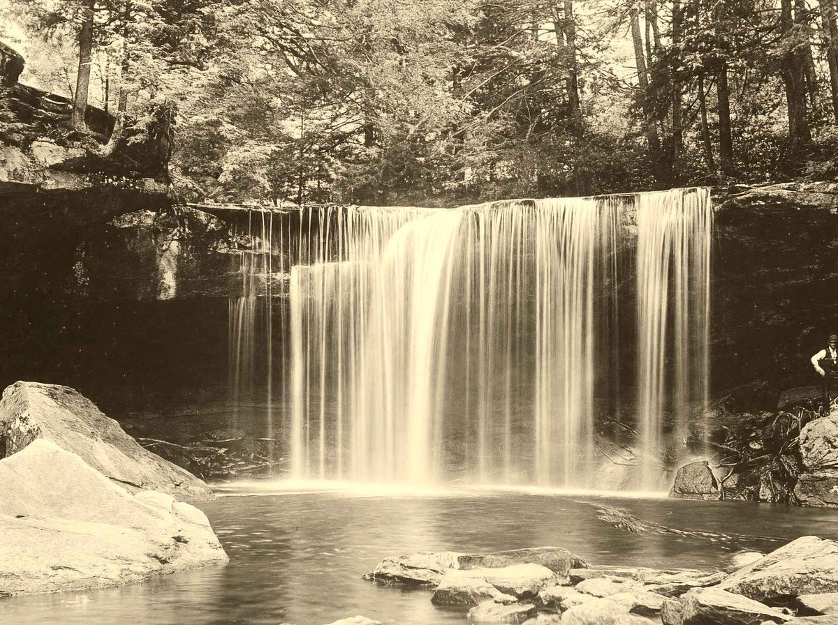 Falls at Cascade Park, New Castle PA 1905 vintage photo print