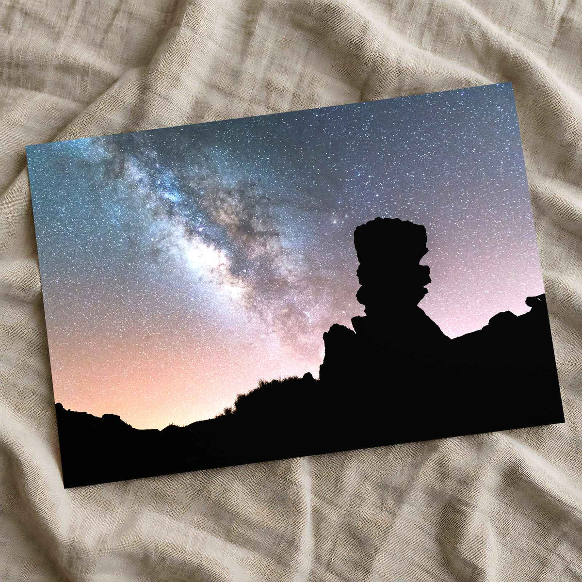 Rocky Silhouette with Stars, Tenerife, Spain by Sarah Smith Photo Print Wall Decor