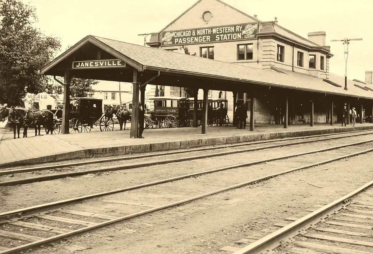Historic Passenger Depot, Janesville WI 1905 restored photo print