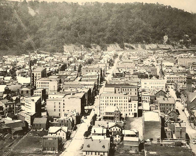 Johnstown, PA from Head of Main Street 1905 vintage photo print