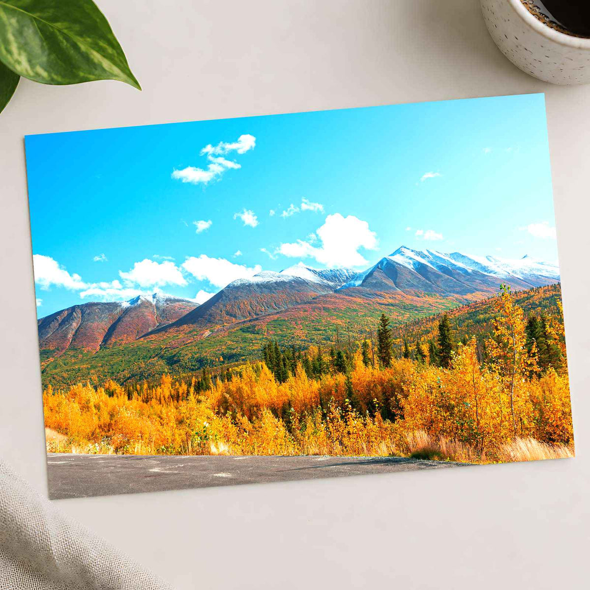 Beautiful Mountain Peak in Alaska Photo Print Wall Decor
