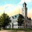 Court House, Waukesha, WI in 1906 vintage print