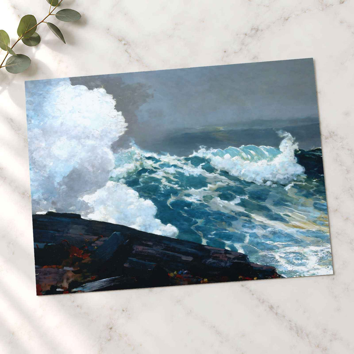Northeaster art print by Winslow Homer (1895)