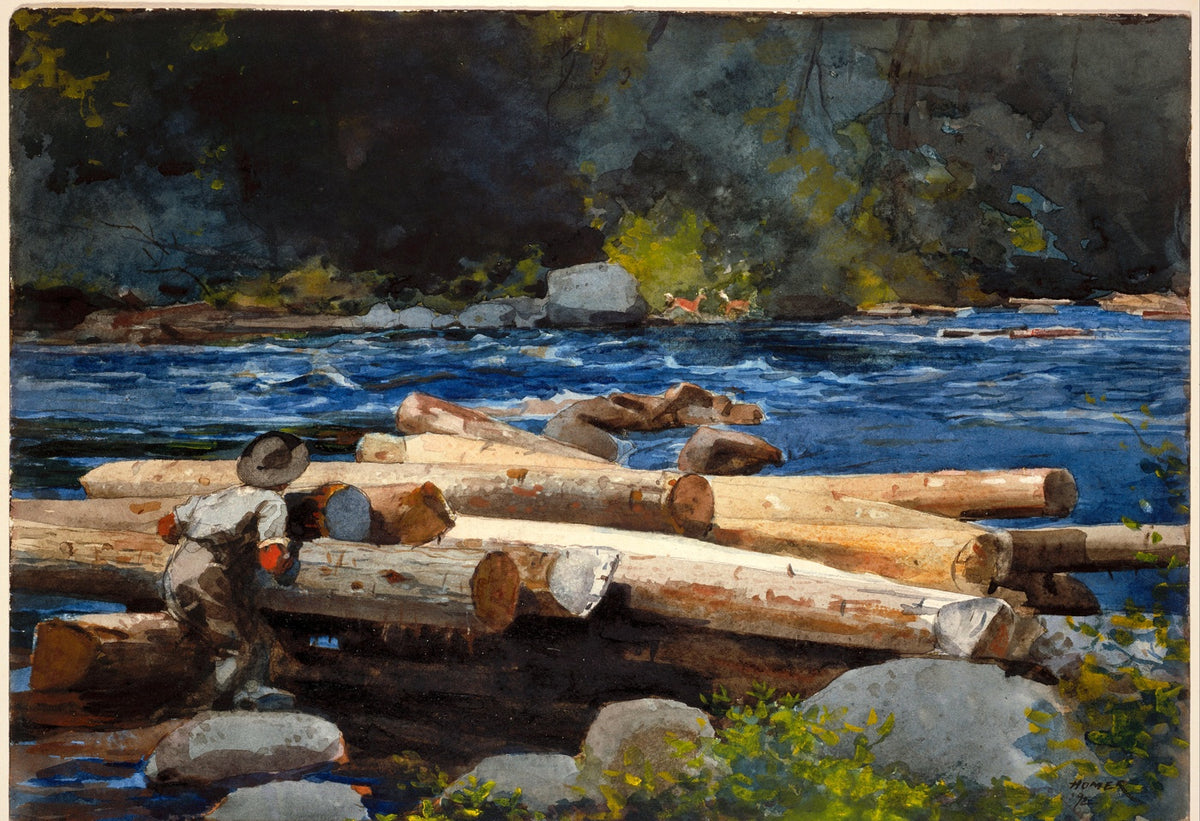 Hudson River fine art print by Winslow Homer (1892)
