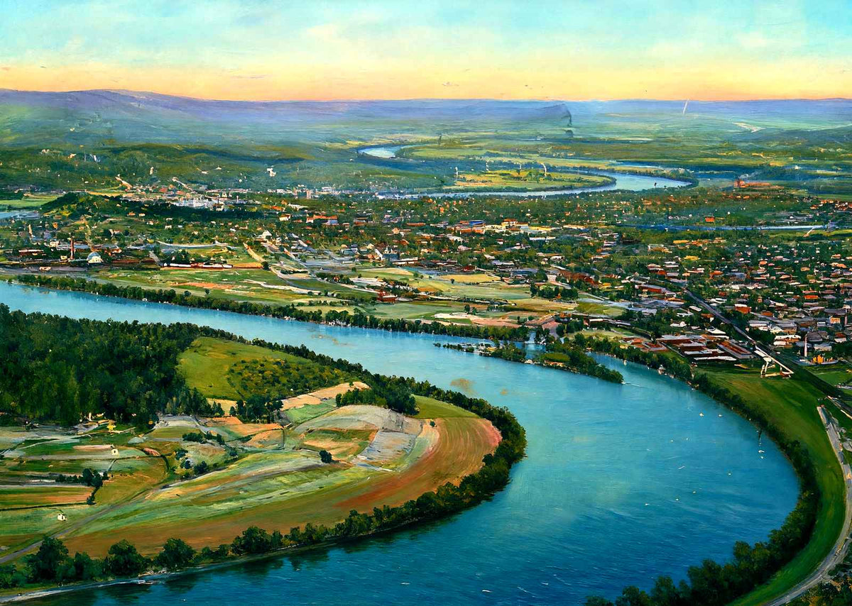 Point Lookout, Chattanooga, TN in 1905 art print
