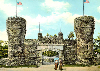 Point Park Entrance, Chattanooga, TN 1908 vintage print