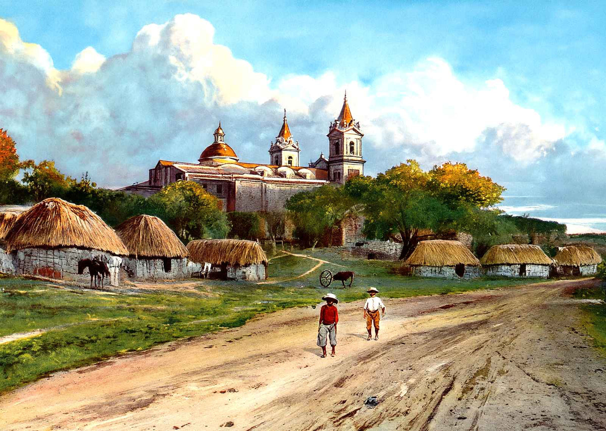 Suburbs of Matanzas, Cuba in 1923 vintage print