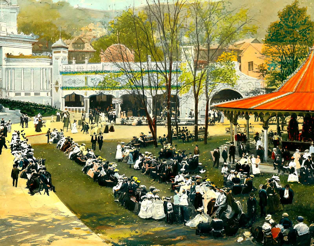Ingersolls Luna Park, Pittsburgh PA in 1906 art print