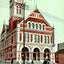 Post Office, Reading, PA in 1907 vintage print