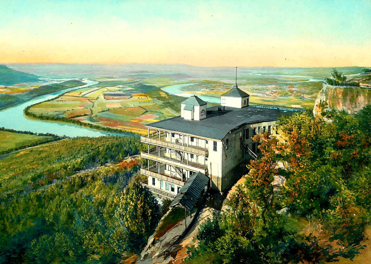 Point Lookout & Hotel, Chattanooga, TN (1905) art print