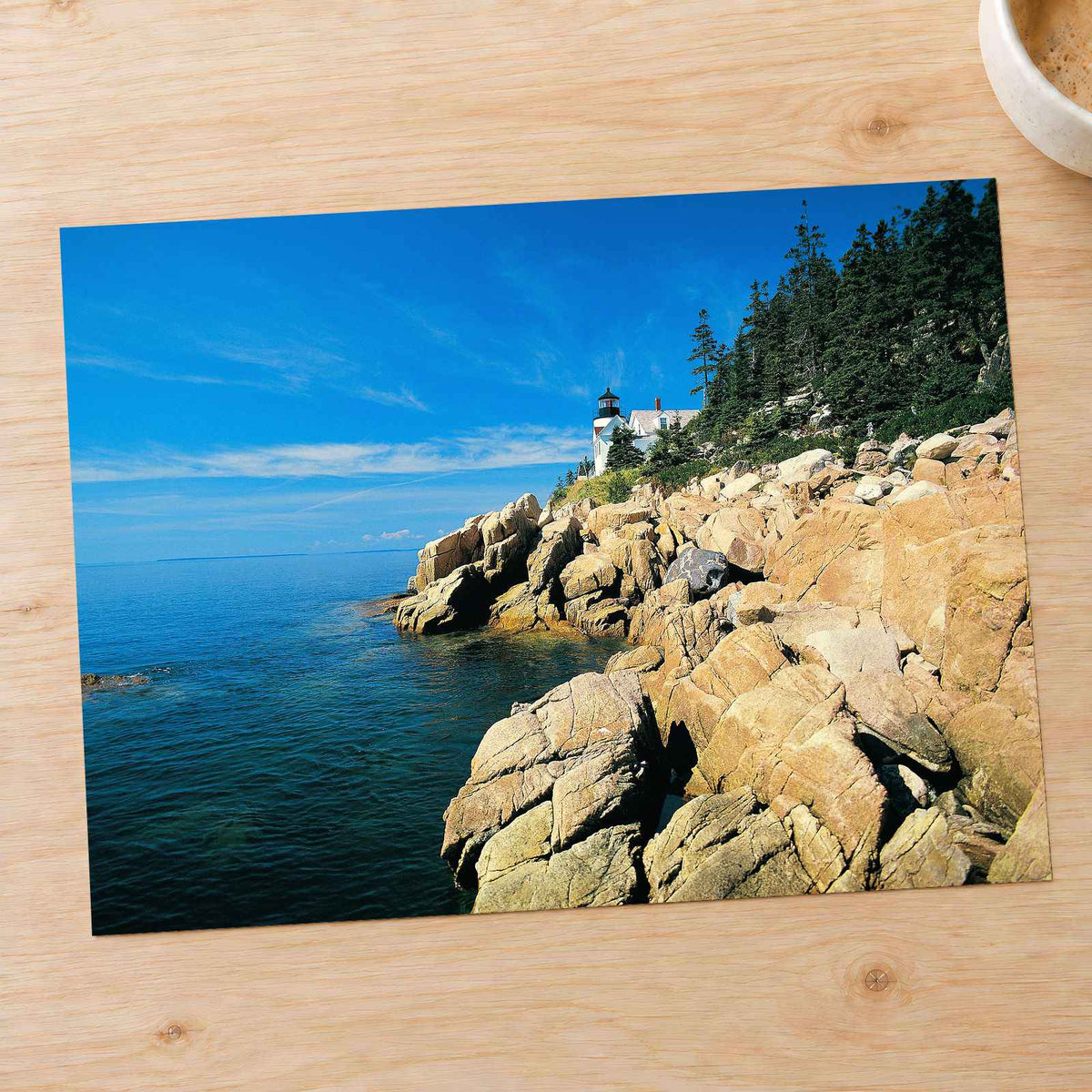Acadia National Park Lighthouse in Maine Photo Print Wall Decor