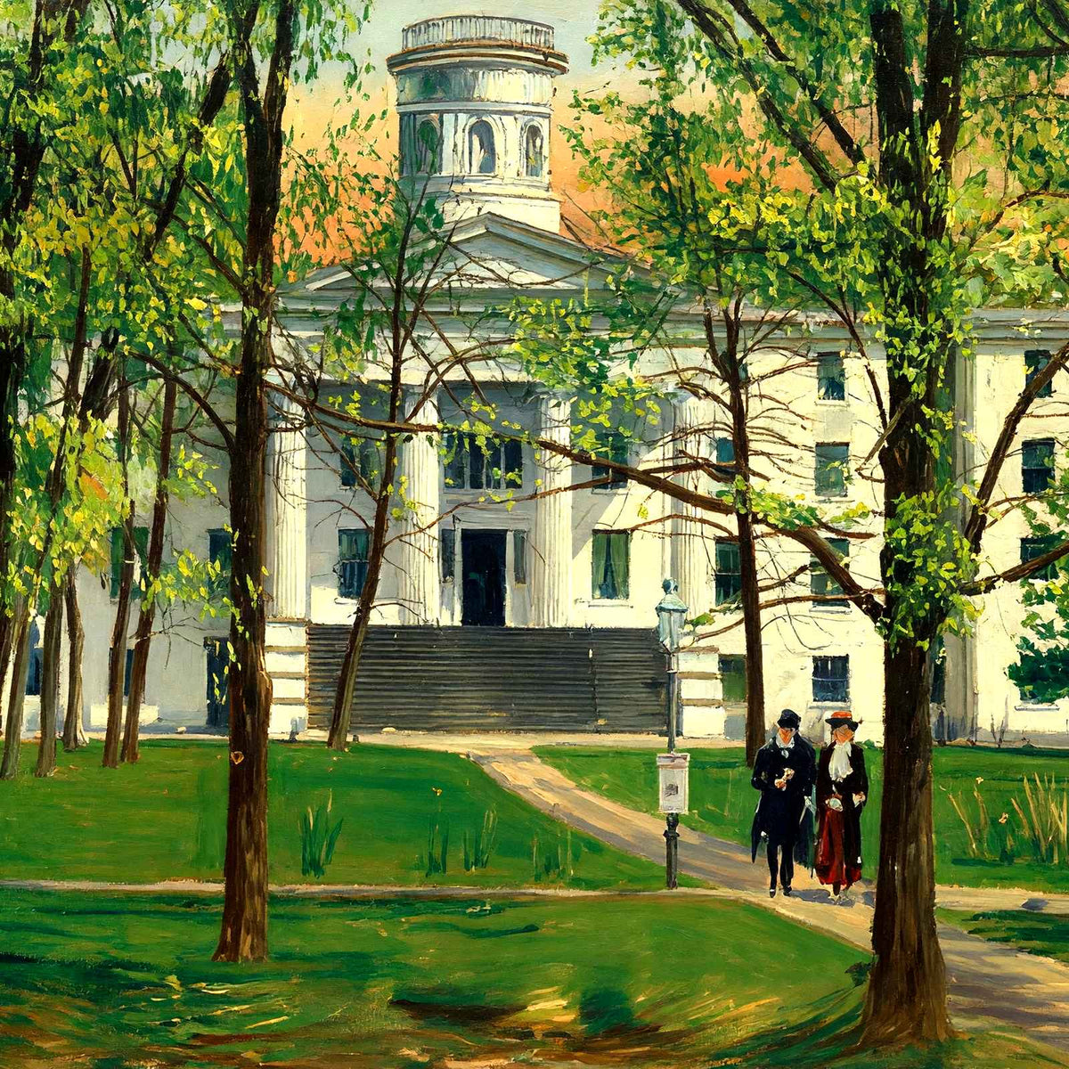Historic Gettysburg College, Gettysburg PA painting