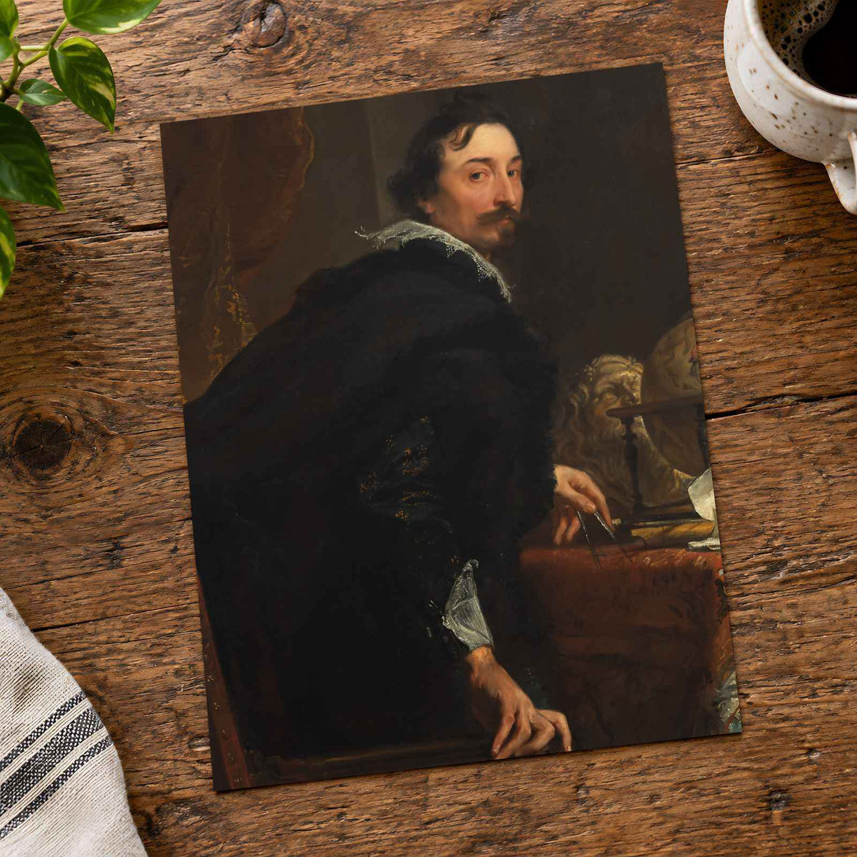 Lucas van Uffel (Died 1637) painting print by Anthony van Dyck (1621)
