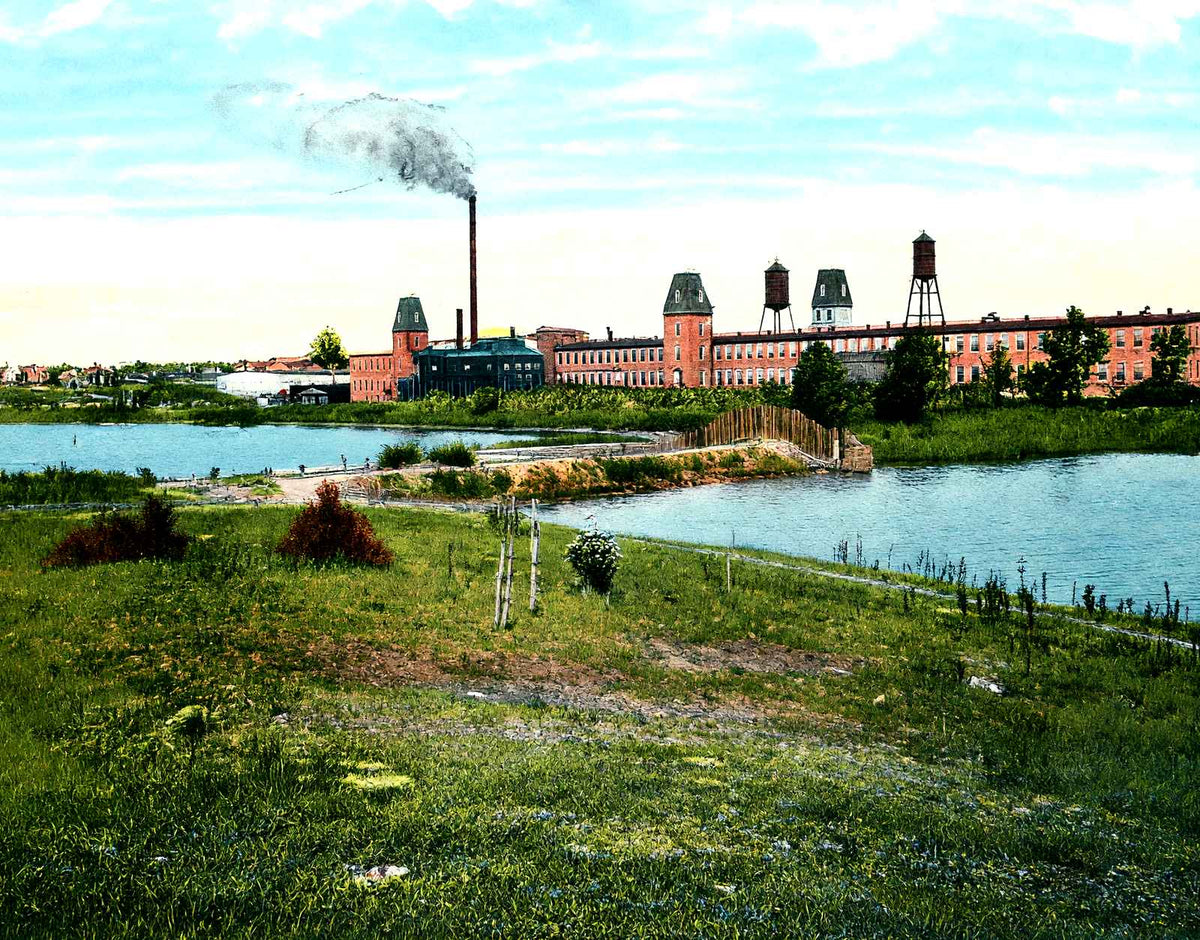 Proximity Mills, Greensboro, NC in 1906 vintage print