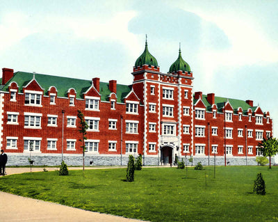 Berks Hall, Muhlenberg College, Allentown, PA vintage print