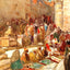 Forecourt of Holy Sepulchre, Jerusalem (1905) painting