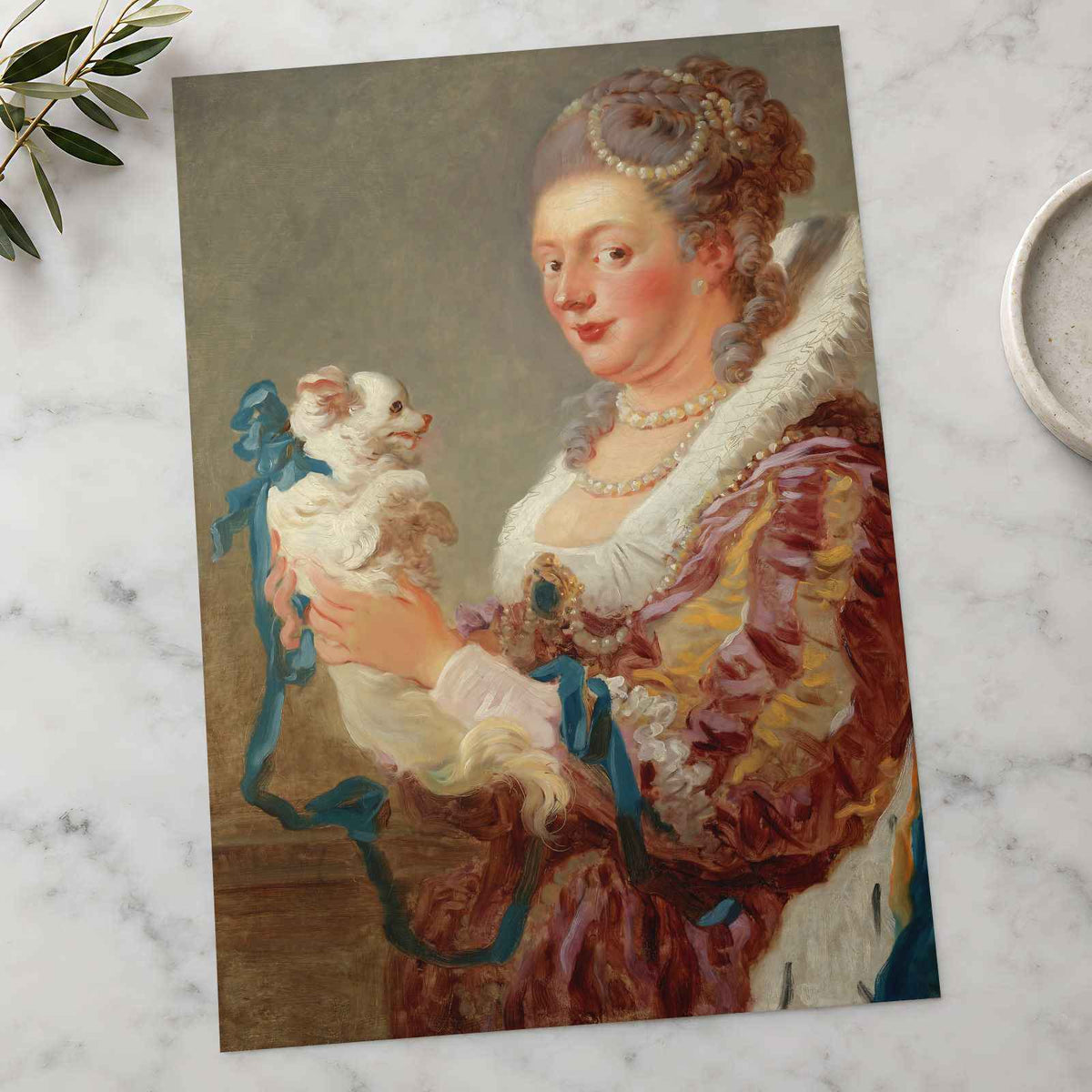 Marie Emilie Coignet de Courson art print by Jean Honoré Fragonard (1764)