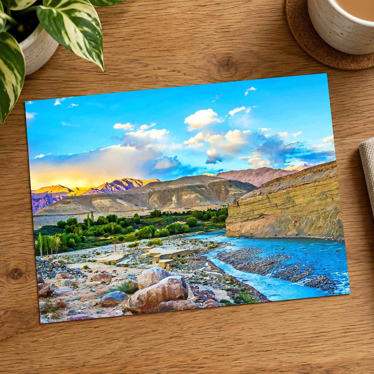 Indus River in Leh Valley, China Photo Print Wall Decor
