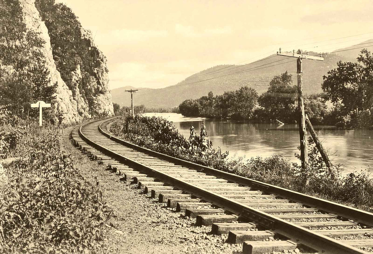 French Broad River Near Asheville NC in 1907 vintage photo print