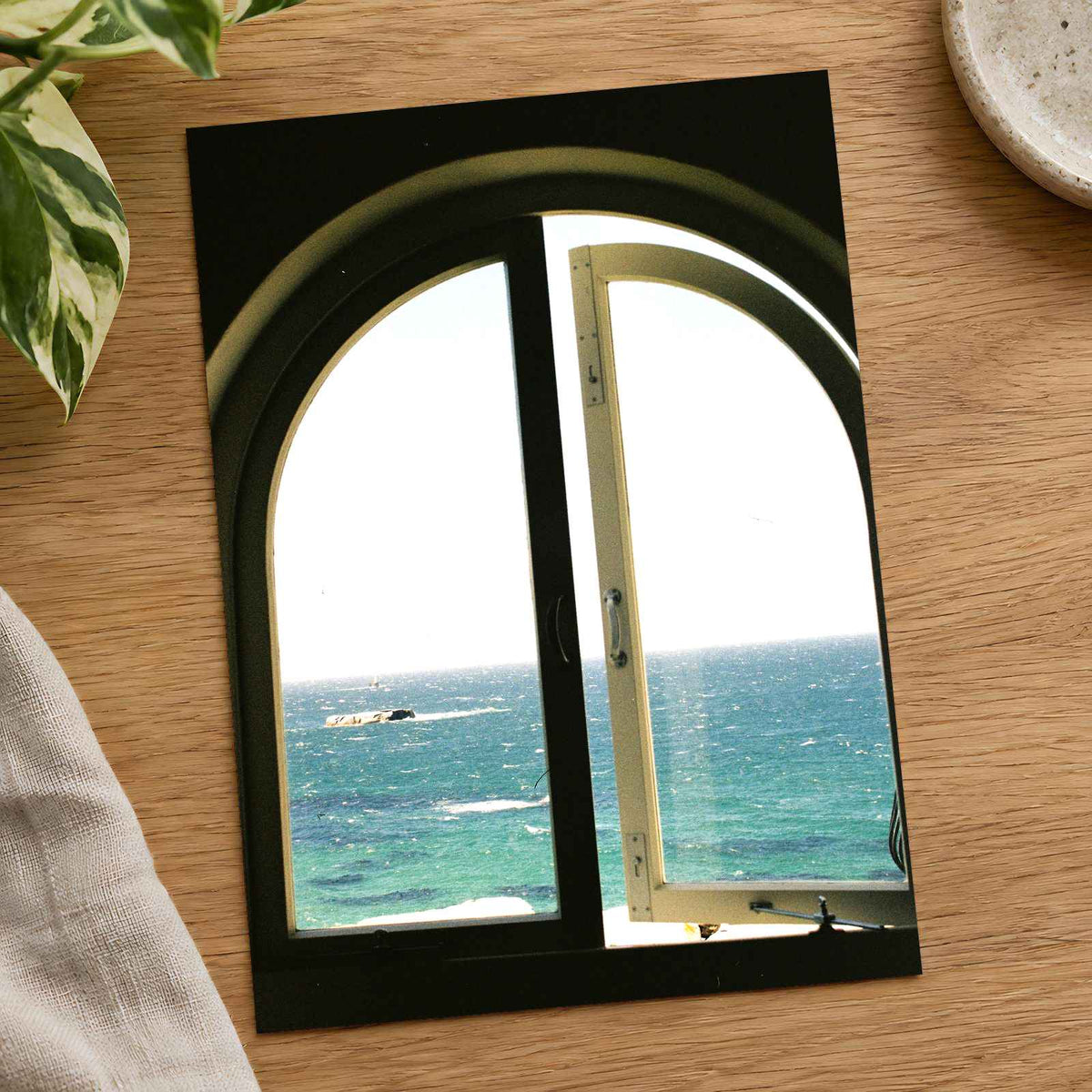 Window to Mediterranean Sea by Stacey Knipe Photo Print Wall Decor