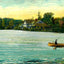 Lake at Lakemont Park, Altoona, PA in 1906 art print
