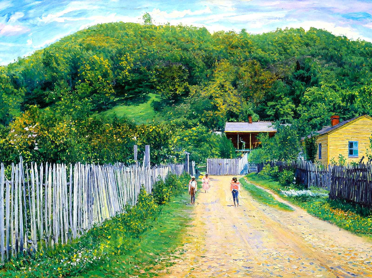 Chickasaw Bluff, Vicksburg, MS in 1906 painting