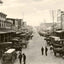 Market Day, Sunbury, PA in 1905 vintage print