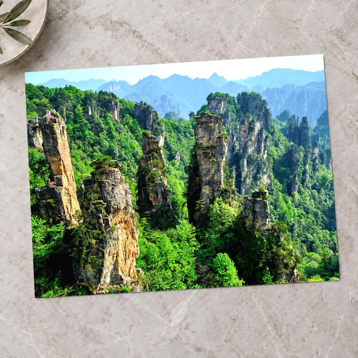 Zhangjiajie Stone Pillars in China Photo Print Wall Decor