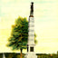 Colonial Monument, Greensboro, NC in 1906 art print