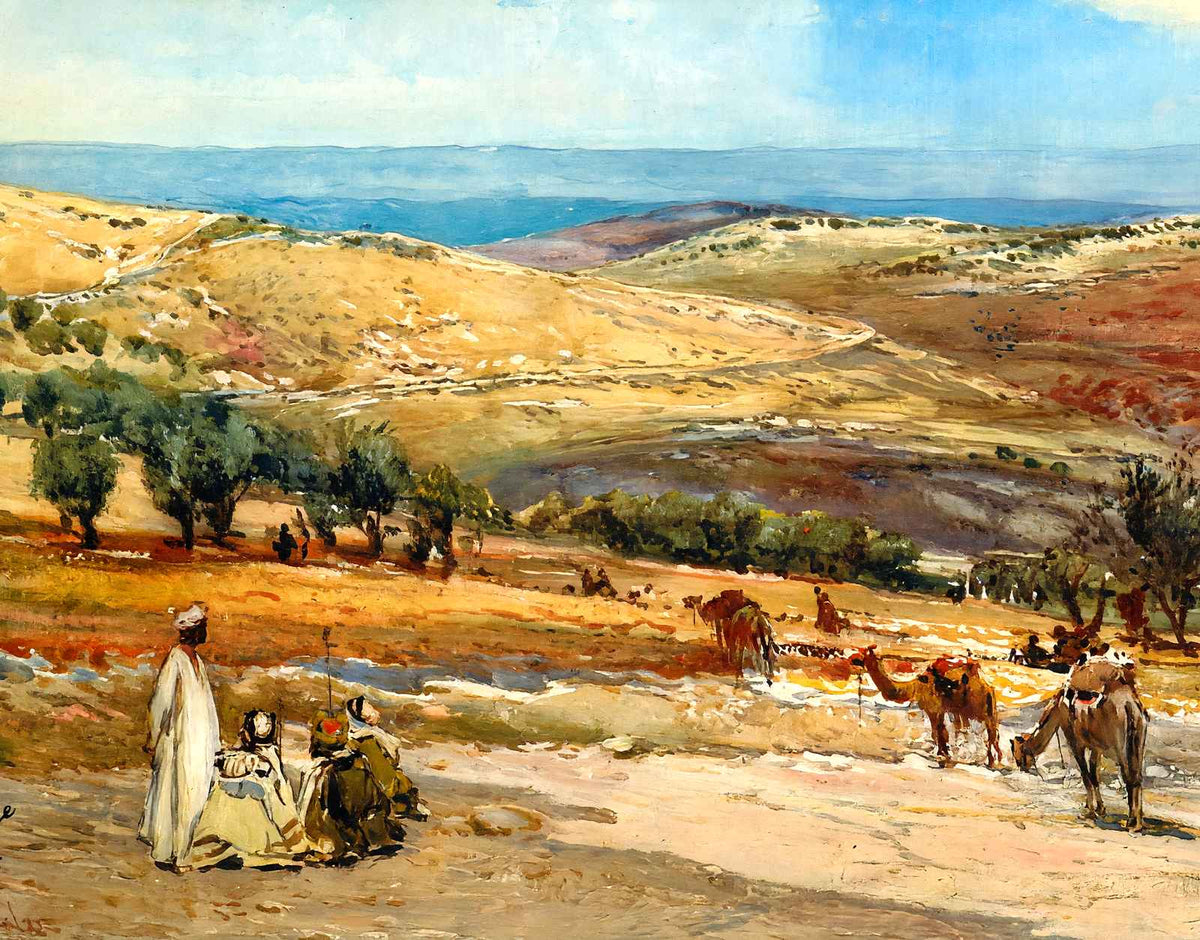 Road from Jerusalem to Bethany art print