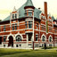 Ymca Building, Janesville, WI in 1907 vintage print