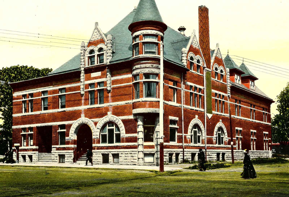 Ymca Building, Janesville, WI in 1907 vintage print