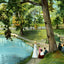 Fountain City Lake, Knoxville, TN in 1907 vintage print